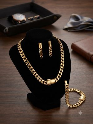 Cuban Link Jewelry Set