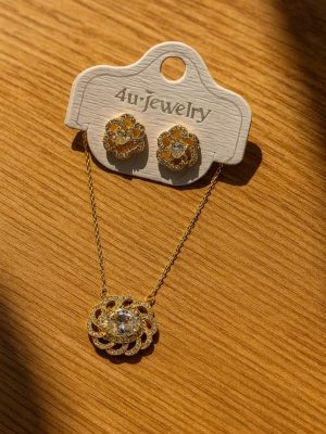 4u Jewelry - Cubic Zirconia Pendant & Earring Sets - Zambeel