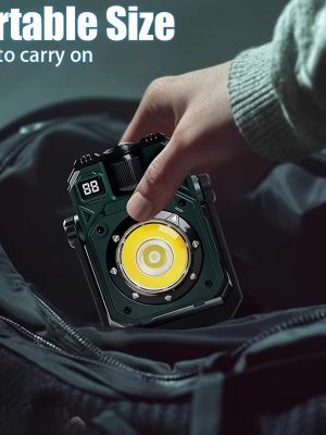Multifunctional Rechargeable LED Work Light with Solar Panel & Magnet