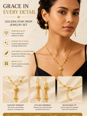 Elegant Star Tassel Necklace Set