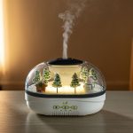 Raindrop Aroma Diffuser Humidifier with Mini Landscape Light