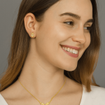 Angel Wings Drop Necklace Set - Zambeel