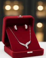 Asymmetric Leaf Jewelry Set - Zambeel