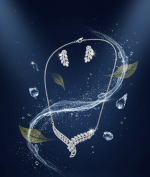 Asymmetric Leaf Jewelry Set - Zambeel