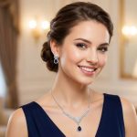 Aurora Leaf Diamond Necklace Set - Zambeel
