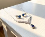 Aurora Leaf Diamond Necklace Set - Zambeel
