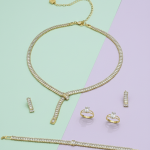 Baguette Lariat Jewelry Set - Zambeel