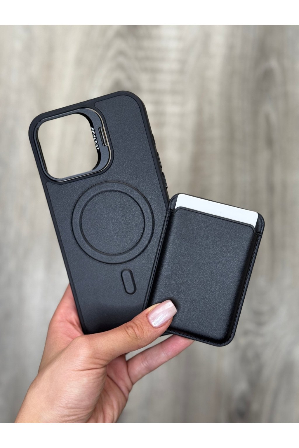 black-wallet-phone-case-with-card-holder-1895524 Black Wallet Phone Case with Card Holder - Zambeel