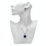 Blue Square Cubic Zirconia Set - Zambeel