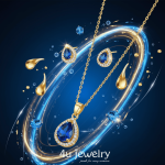 Blue Teardrop Cubic Zirconia Set - Zambeel