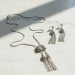Cascade Tassel Necklace Set - Zambeel