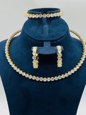 Celeste Crystal Choker Set - Zambeel