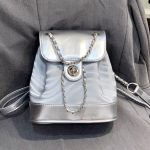 Chain Backpack Women's Water Ripple Fashion Travel Backpack Bags - Zambeel