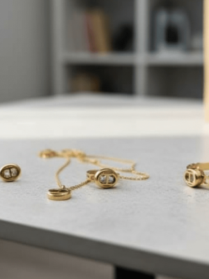 Classic Double Initial Jewelry Set - Zambeel