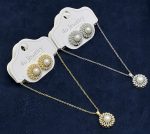 Classic Pearl Pendant Jewelry Set - Zambeel