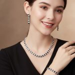 Classic White Crystal Marquise Cut Jewelry Set - Zambeel