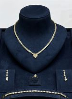 Clover Crystal Pendant Jewelry Set - Zambeel
