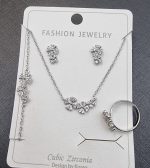 Clover Cubic Zirconia Jewelry Set - Zambeel