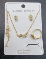Clover Cubic Zirconia Jewelry Set - Zambeel
