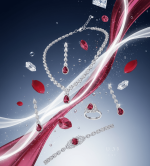 Crimson Teardrop Jewelry Set - Zambeel