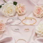 Cross - Bar Zirconia Bangle Set - Zambeel