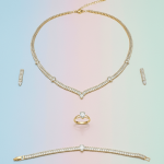 Crystal Accent Jewelry Set - Zambeel