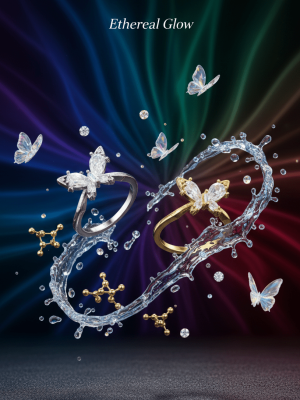 Crystal Butterfly Ring - Zambeel