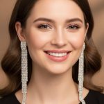 Crystal Cascade Fringe Earrings - Zambeel