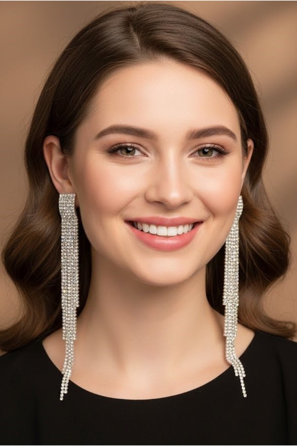 crystal-cascade-fringe-earrings-1284854 Crystal Cascade Fringe Earrings - Zambeel