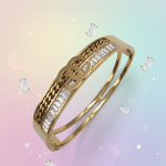 Crystal Chain Bangle - Zambeel