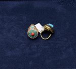 Crystal Embellished Teardrop Statement Ring - Zambeel