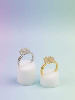 Crystal Flower Ring - Zambeel