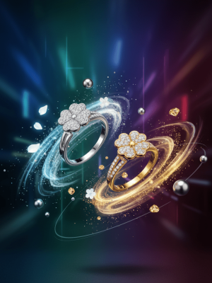 Crystal Flower Ring - Zambeel
