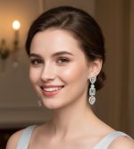 Crystal Leaf Grace Earrings - Zambeel