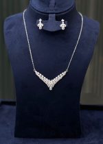 Crystal Leaf Jewelry Set - Zambeel