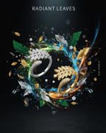 Crystal Leaf Ring - Zambeel