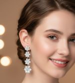 Crystal Rainfall Long Earrings - Zambeel