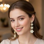 Crystal Rainfall Long Earrings - Zambeel