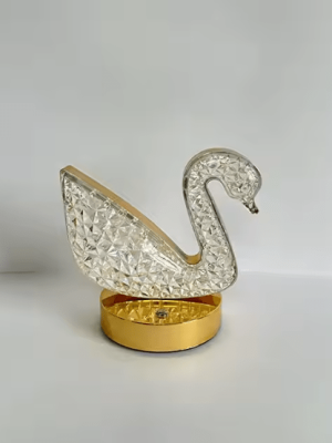 Crystal Swan LED Table Lamp - Zambeel