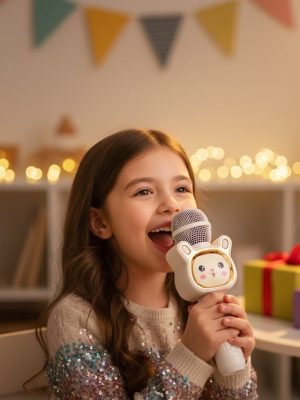 Cute Cartoon Wireless Karaoke Microphone - Zambeel