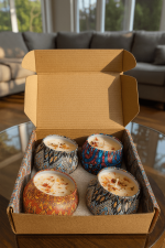 Decorative Floral Scented Tin Candles - Zambeel