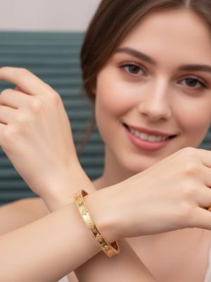 Designer CD - Inspired Chain Link Bangle & Ring Set - Zambeel