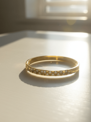 Diamond Line Classic Bangle - Zambeel