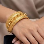 Elegant Gold Statement Bangle