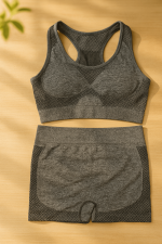 Elastic Peach Yoga Tank Top Set - Zambeel