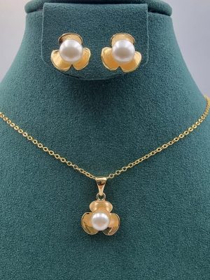 Elegant Gold - Toned Necklace & Earring Sets - Zambeel