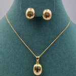 Elegant Gold - Toned Necklace & Earring Sets - Zambeel