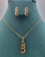 Elegant Gold - Toned Necklace & Earring Sets - Zambeel