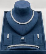 Elegant Leaf Crystal Jewelry Set - Zambeel