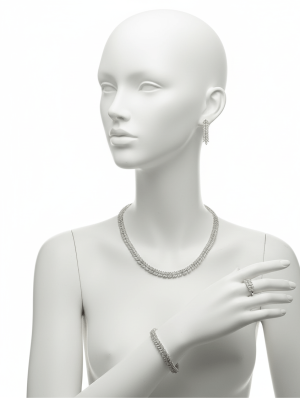 Elegant Leaf Crystal Jewelry Set - Zambeel